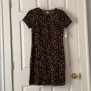 Cheetah print casual dress
